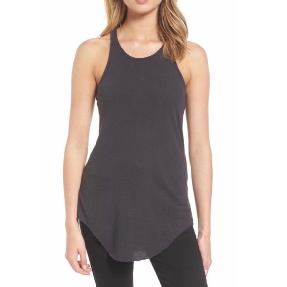 Frank & Eileen Tee Lab Long Layering Cotton Racerback Tank Grey Size Small - Picture 8 of 8